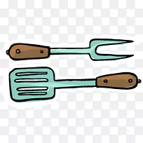 叉子绘图餐具卡通手叉-空若网 叉子绘图餐具卡通手叉-空若网