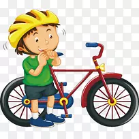 自行车图-戴安全帽的男孩-空若网 自行车图-戴安全帽的男孩-空若网