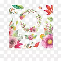 花卉水彩画剪贴画水彩画秋花载体材料-空若网 花卉水彩画剪贴画水彩画秋花载体材料-空若网