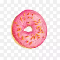 甜甜圈食品绘图插图.粉红色甜甜圈-空若网 甜甜圈食品绘图插图.粉红色甜甜圈-空若网