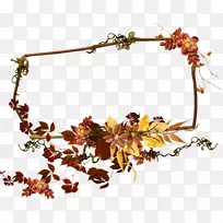 秋季博客图片框剪贴画-秋天-空若网 秋季博客图片框剪贴画-秋天-空若网