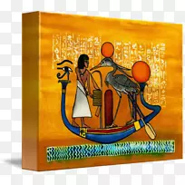 灵魂来世-天尼罗河船水彩-空若网 灵魂来世-天尼罗河船水彩-空若网