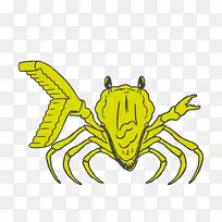 螃蟹扇形昆虫剪贴画-螃蟹-空若网 螃蟹扇形昆虫剪贴画-螃蟹-空若网