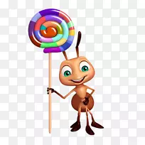 蚂蚁摄影剪贴画.带棒棒糖的蚂蚁-空若网 蚂蚁摄影剪贴画.带棒棒糖的蚂蚁-空若网