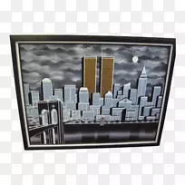 相框长方形-纽约市天际线-空若网 相框长方形-纽约市天际线-空若网