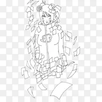 线条艺术手指卡通素描-科南-空若网 线条艺术手指卡通素描-科南-空若网