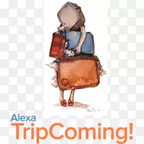 水彩画旅行手提箱绘图-旅行-空若网 水彩画旅行手提箱绘图-旅行-空若网