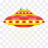 宇宙飞船卡通动画-红色黄色动画船-空若网 宇宙飞船卡通动画-红色黄色动画船-空若网