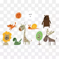 卡通动物-空若网 卡通动物-空若网