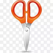 剪刀橙色剪刀-空若网 剪刀橙色剪刀-空若网