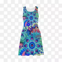 晚礼服,睡衣,绿松石-连衣裙-空若网 晚礼服,睡衣,绿松石-连衣裙-空若网