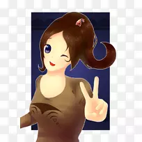 拇指黑发脸颊棕色头发鼻子-空若网 拇指黑发脸颊棕色头发鼻子-空若网