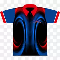 蓝色标志红色品牌t恤-输液-空若网 蓝色标志红色品牌t恤-输液-空若网