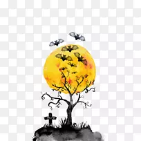 绘制月光万圣节材料-空若网 绘制月光万圣节材料-空若网