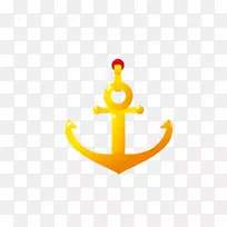画锚动画水艇.卡通金色锚-空若网 画锚动画水艇.卡通金色锚-空若网
