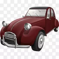 老爷车香茅酒红色古典车-空若网 老爷车香茅酒红色古典车-空若网