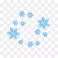 对称图案-蓝色雪花-空若网 对称图案-蓝色雪花-空若网