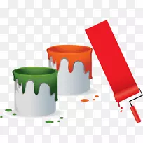 油漆刷.油漆刷鼓png材料-空若网 油漆刷.油漆刷鼓png材料-空若网