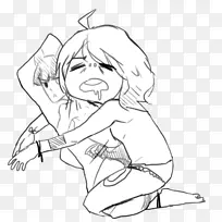 线画智人素描快乐鸟日-空若网 线画智人素描快乐鸟日-空若网