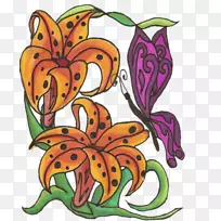 帝王蝴蝶花设计毛刷脚蝴蝶剪贴画蝴蝶和花-空若网 帝王蝴蝶花设计毛刷脚蝴蝶剪贴画蝴蝶和花-空若网