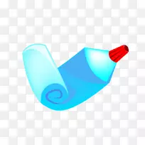 卡通-蓝色卡通牙膏盒-空若网 卡通-蓝色卡通牙膏盒-空若网