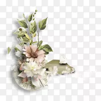 剪纸博客剪贴画-米色花-空若网 剪纸博客剪贴画-米色花-空若网