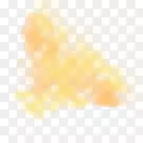 线角点黄色图案-橙色雾-空若网 线角点黄色图案-橙色雾-空若网