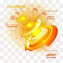 平面设计黄色字体-橙色环流道技术-空若网 平面设计黄色字体-橙色环流道技术-空若网