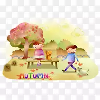 动画插画-公园时间-空若网 动画插画-公园时间-空若网