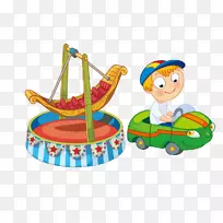 游乐园旅游嘉年华剪贴画保险杠车和海盗船-空若网 游乐园旅游嘉年华剪贴画保险杠车和海盗船-空若网