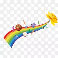 平面设计插图.彩虹-空若网 平面设计插图.彩虹-空若网