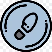 圆形白色剪贴画脚印-空若网 圆形白色剪贴画脚印-空若网