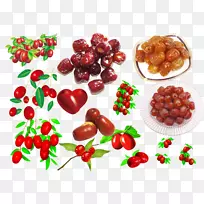 番茄浆果枣食品分层图-空若网 番茄浆果枣食品分层图-空若网