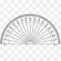 量角器几何数学测量度-数学-空若网 量角器几何数学测量度-数学-空若网
