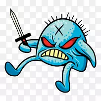 可爱的剪贴画-可爱的小怪物-空若网 可爱的剪贴画-可爱的小怪物-空若网