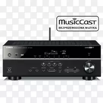 AV接收机Yamaha公司5.1环绕声家庭影院系统无线电接收器-空若网 AV接收机Yamaha公司5.1环绕声家庭影院系统无线电接收器-空若网