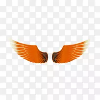 天使翅膀橙色翅膀免费PNG-空若网 天使翅膀橙色翅膀免费PNG-空若网