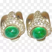 翡翠耳环绿宝石银身首饰.翡翠-空若网 翡翠耳环绿宝石银身首饰.翡翠-空若网