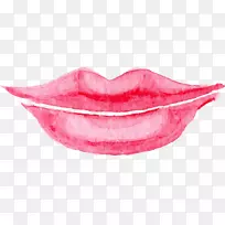 唇水彩画.卡通水彩唇-空若网 唇水彩画.卡通水彩唇-空若网