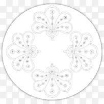 花对称花设计刺绣图案流花图案-空若网 花对称花设计刺绣图案流花图案-空若网