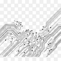 电子线路印刷电路板电子图标.科学和技术线-空若网 电子线路印刷电路板电子图标.科学和技术线-空若网