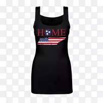 t恤镀金无袖衬衫顶部-田纳西旗-空若网 t恤镀金无袖衬衫顶部-田纳西旗-空若网