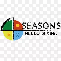 徽标横幅品牌线-你好春天-空若网 徽标横幅品牌线-你好春天-空若网