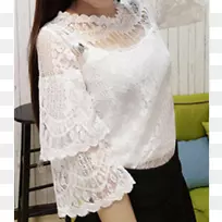 衬衫花边白色长肩时尚花边-空若网 衬衫花边白色长肩时尚花边-空若网