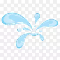 下拉剪贴画-蓝色水滴-空若网 下拉剪贴画-蓝色水滴-空若网