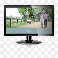 液晶电视电脑显示器婚礼输出装置保存日期-网上婚礼请柬。-空若网 液晶电视电脑显示器婚礼输出装置保存日期-网上婚礼请柬。-空若网