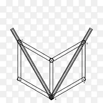 自行车车架线三角形角几何-空若网 自行车车架线三角形角几何-空若网