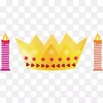 生日蛋糕派对-金冠蜡烛-空若网 生日蛋糕派对-金冠蜡烛-空若网