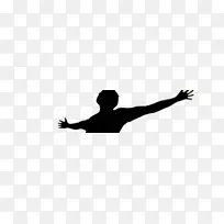 手指黑色剪影白色字体剪影-空若网 手指黑色剪影白色字体剪影-空若网