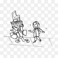 步行街行人礼仪手指素描-散步-空若网 步行街行人礼仪手指素描-散步-空若网